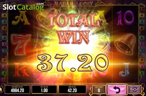 Free Spins Win Screen 4. Madam Lucky slot