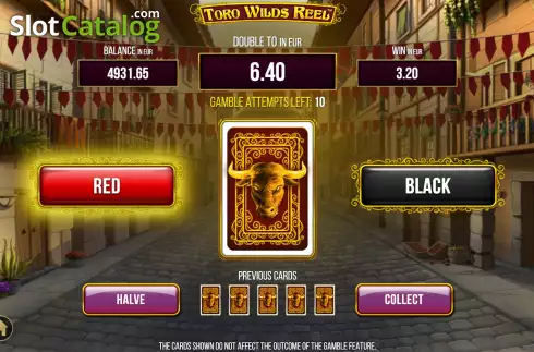 Win Screen 3. Toro Wilds Reel slot