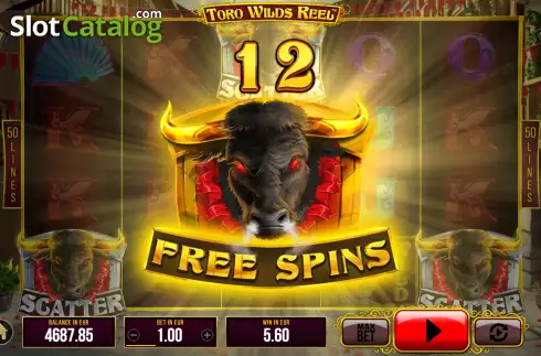 Free Spins Win Screen 2. Toro Wilds Reel slot