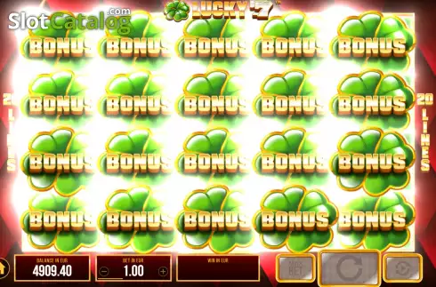 Free Spins Win Screen. Lucky 77 slot