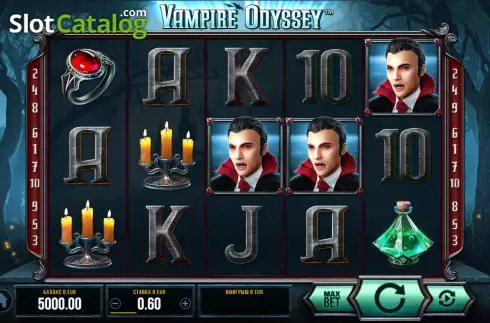 Skärmdump2. Vampire Odyssey slot