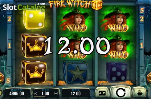 Ecran3. Fire Witch Dice slot