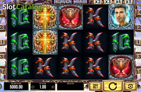 Game screen. Heaven Mania slot