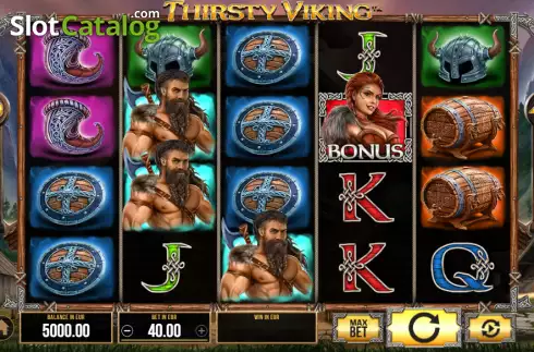 Bildschirm2. Thirsty Viking slot
