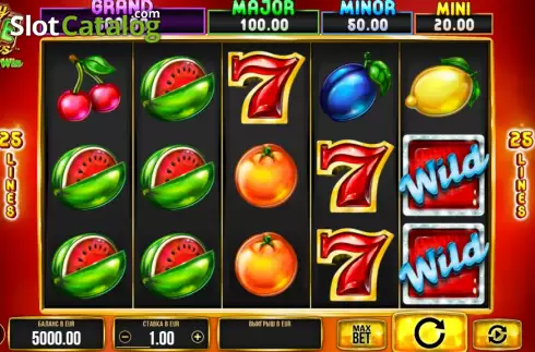 Game screen. Crazy Free Fruits slot