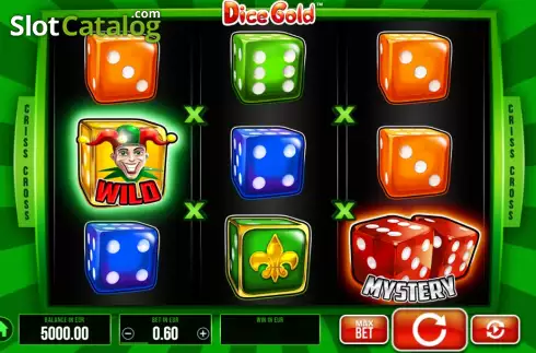Game screen. Dice Gold slot