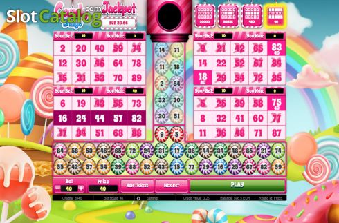 Win screen. Candy Bingo (Salsa Technology) slot