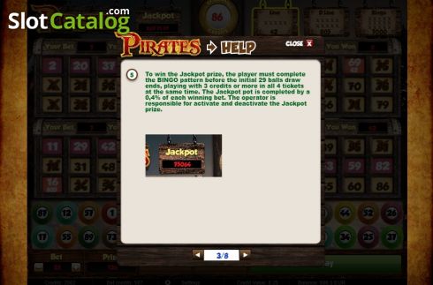 Pantalla7. Pirates Bingo (Salsa Technology) Tragamonedas 