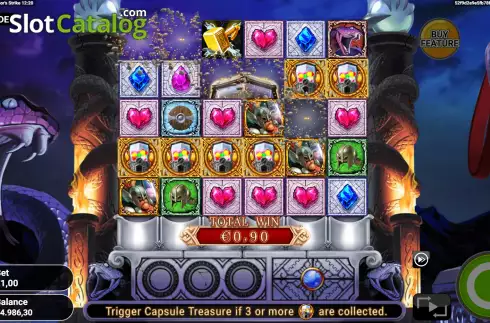 Win Screen 2. Capsule Treasure Thor's Strike slot