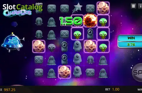 Pantalla3. Clusteroids Tragamonedas 