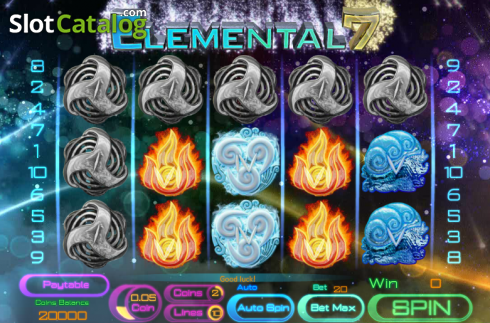 画面2. Elemental 7 カジノスロット