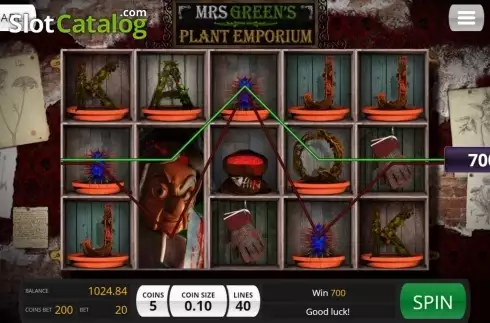 Bildschirm3. Mrs Green's Plant Emporium slot