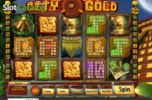 Bildschirm2. City of Gold (Saucify) slot