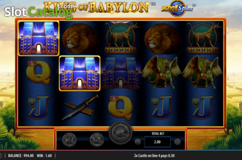 Schermo4. King of Babylon slot