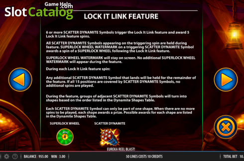 Captura de tela8. Eureka Reels Blast Superlock slot
