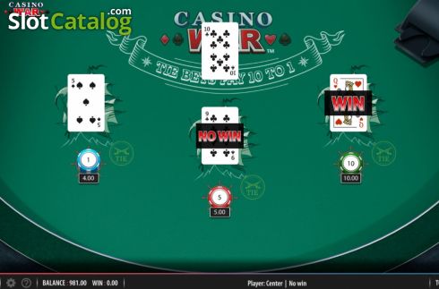 Pantalla5. Casino War (Shuffle Master) Tragamonedas 