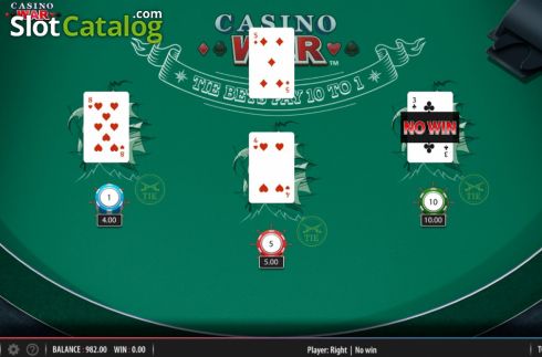 Skärmdump7. Casino War (Shuffle Master) slot