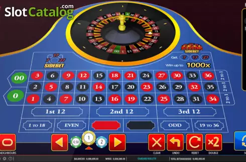 Game screen. Blazing 7s Roulette slot