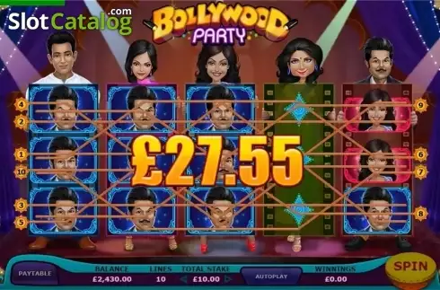 Bildschirm 3. Bollywood Party slot