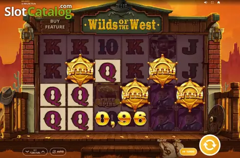 Win Screen. Wilds of the West slot