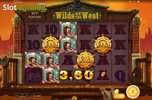 Win Screen 2. Wilds of the West slot