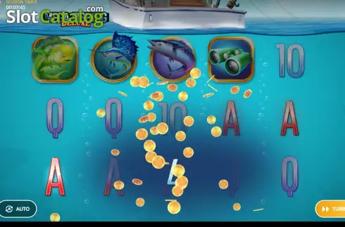 Win screen. Mega Fishing Deluxe slot