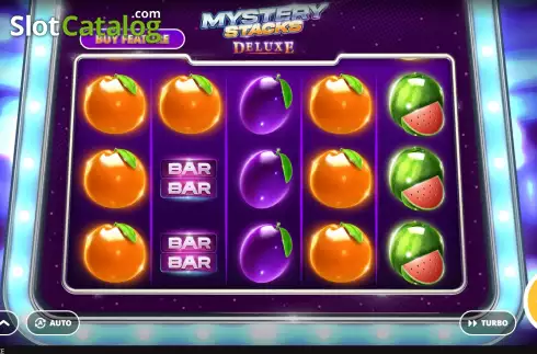 Game screen. Mystery Stacks Deluxe slot