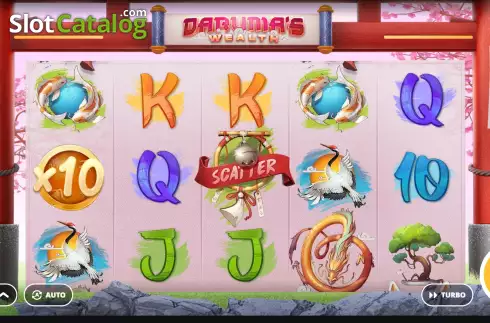 Game screen. Daruma's Wealth slot