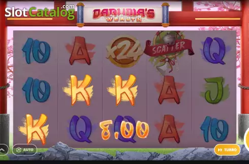 Win screen. Daruma's Wealth slot