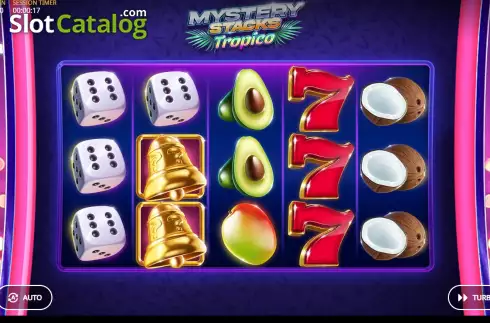 Game screen. Mystery Stacks Tropico slot