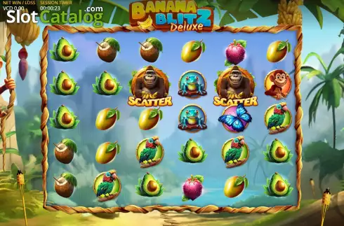 Game screen. Banana Blitz Deluxe slot