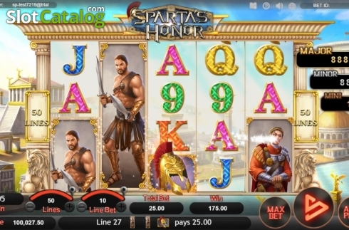 Win Screen 3. Sparta's Honor slot