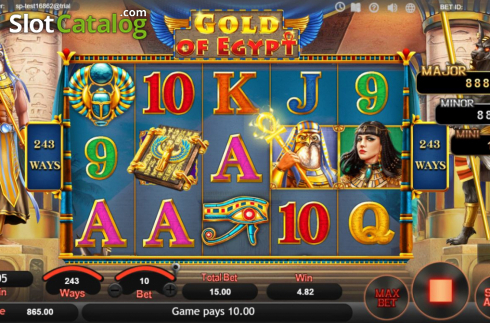 Bildschirm4. Gold of Egypt (SimplePlay) slot