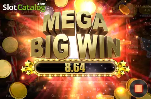 Mega Big Win Screen. Candy Witch slot