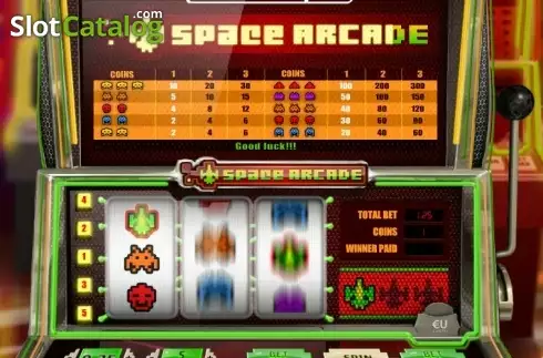 Reels spin screen. Space Arcade (SkillOnNet) slot
