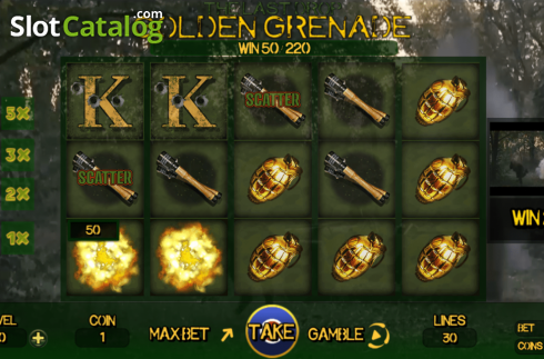 Bildschirm4. The Last Drop Golden Grenade slot