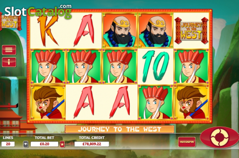 Reel screen. Journey to the West (The Games Company) slot
