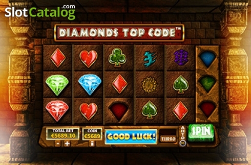 画面2. Diamonds Top Code (ダイヤモンズ・トップ・コード) カジノスロット