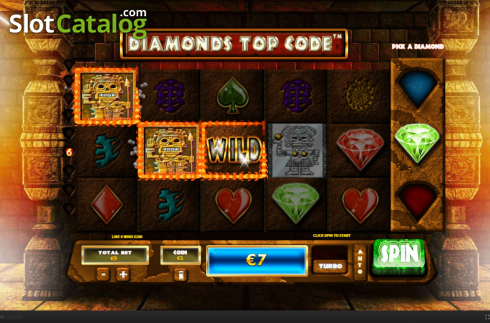 Skärmdump4. Diamonds Top Code slot