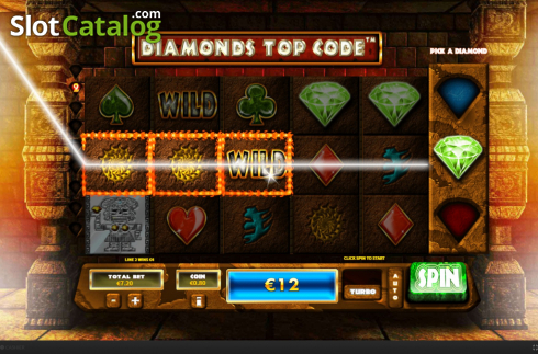 Win Screen 3. Diamonds Top Code slot