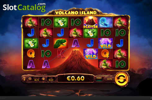 Win Screen 3. Volcano Island slot