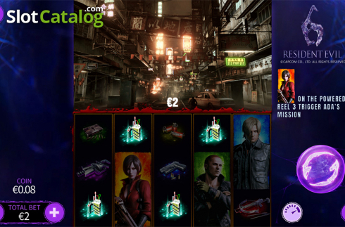 Écran6. Resident Evil 6 Machine à sous