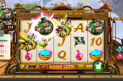Game workflow 3. Pirate on the Edge slot