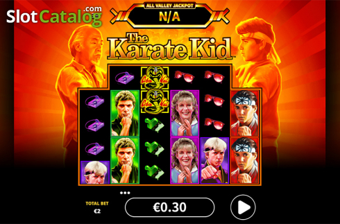 Skärmdump3. The Karate Kid slot