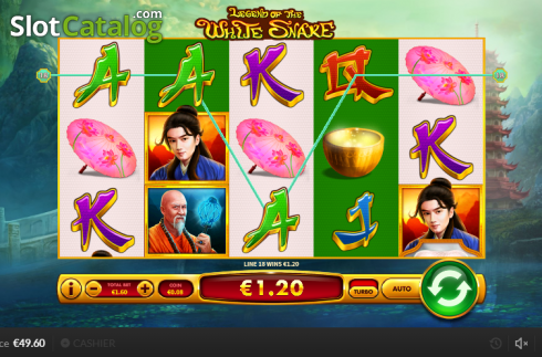 Win screen 1. Legend of the White Snake (Skywind Group) slot