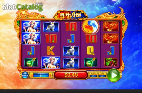 Win screen. Ri Sheng Yue Geng slot