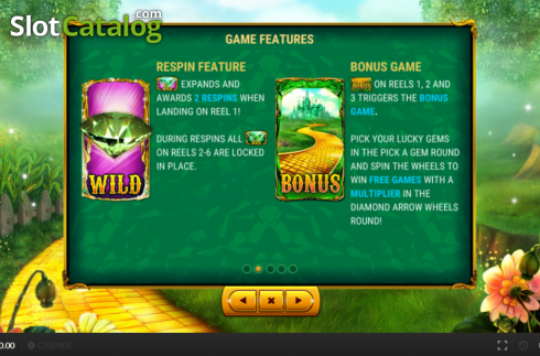 Feature screen 1. Magic of Oz (Skywind Group) slot