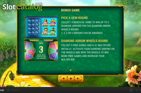 Features screen 2. Magic of Oz (Skywind Group) slot