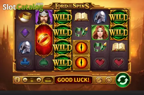Reel screen. Lord of the Spins slot