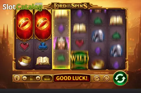 Respin screen. Lord of the Spins slot
